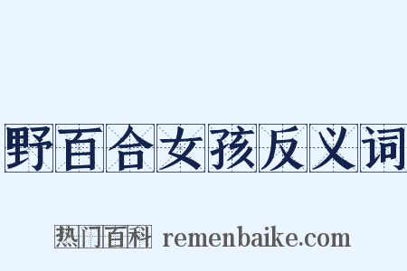 野百合女孩反义词是什么意思的图片